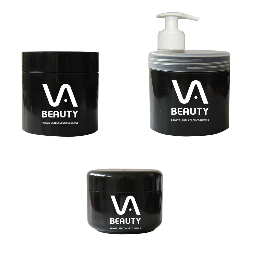 Body cream package black